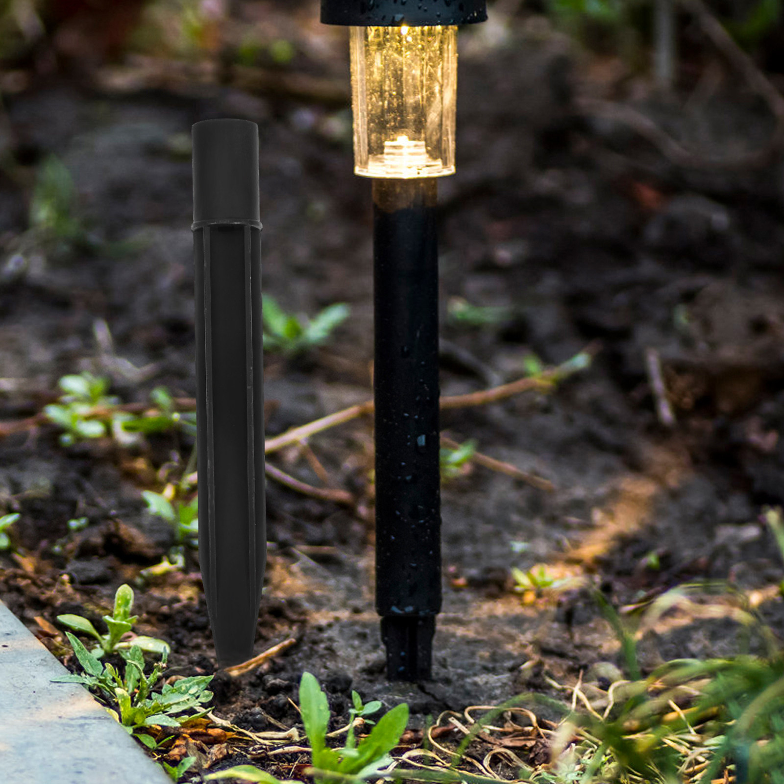 Outdoor Lighting And Landscape - 看板用の地面固定杭、ライト用の挿し込み棒、簡単に差し込むことができる杭、庭の装飾用、屋外用、景観用。