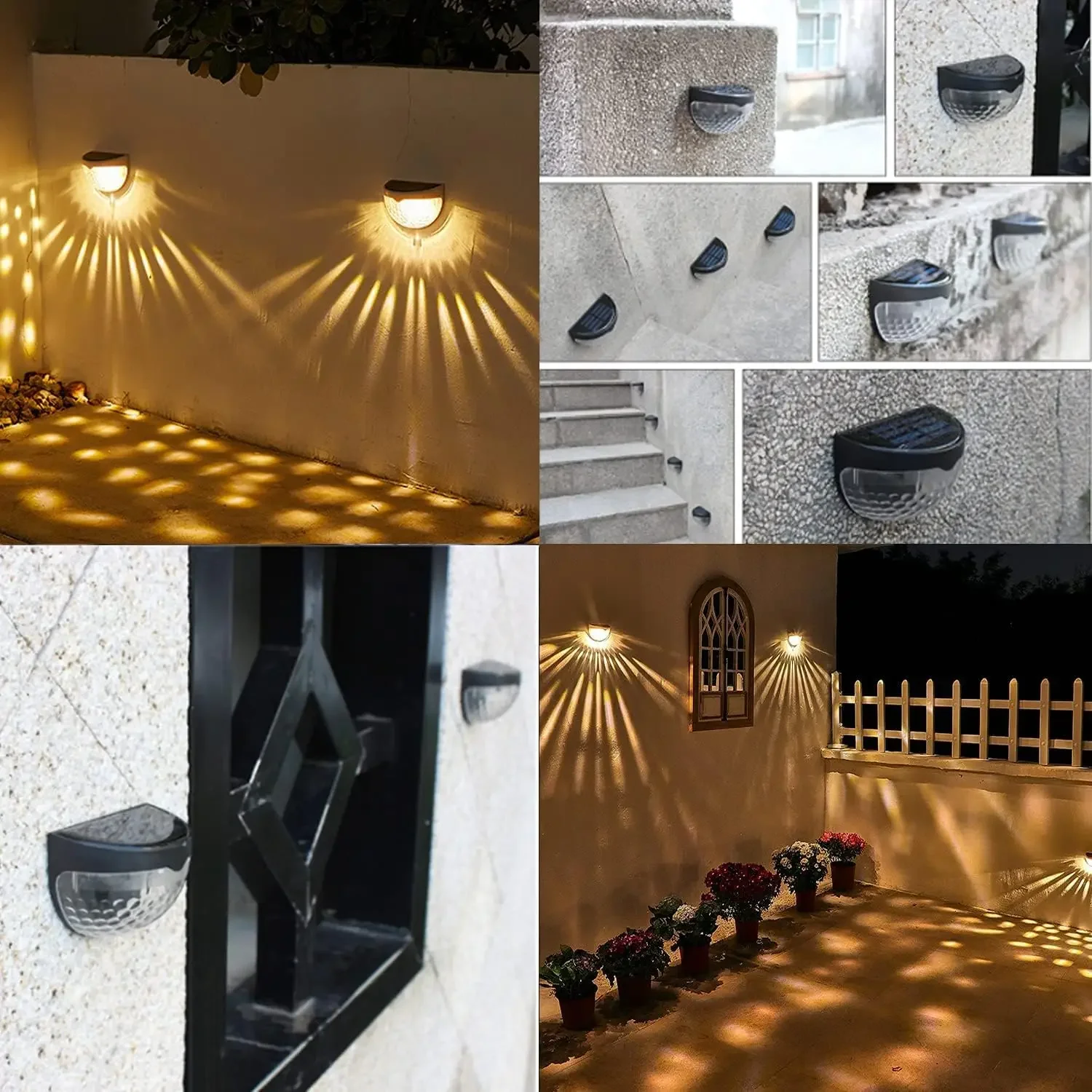 LED ソーラーライト屋外壁ランプエネルギーガーデンランプ防 - Outdoor Lighting Effects のレビューと価格