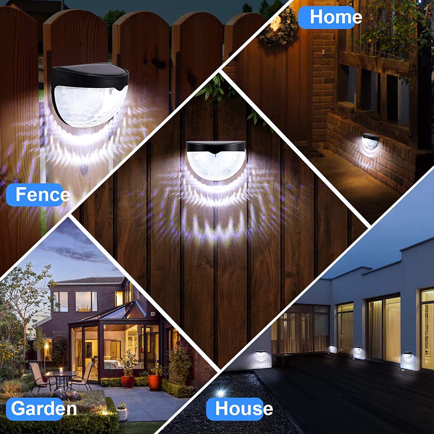 LED ソーラーライト屋外壁ランプエネルギーガーデンランプ防 - Outdoor Lighting Effects のレビューと価格