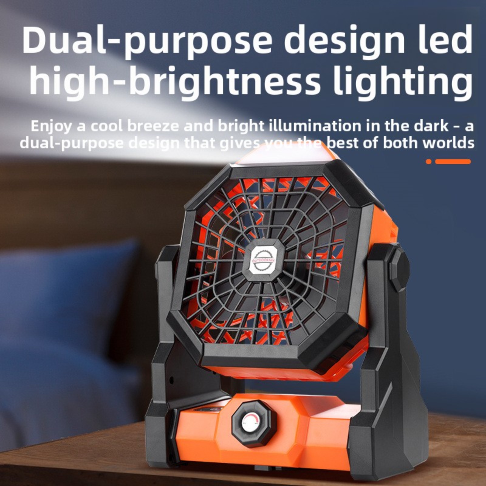 ポータブル 4 in 1 アウトドアキャンプファン 7800 - Outdoor Lighting Wireless のレビューと価格