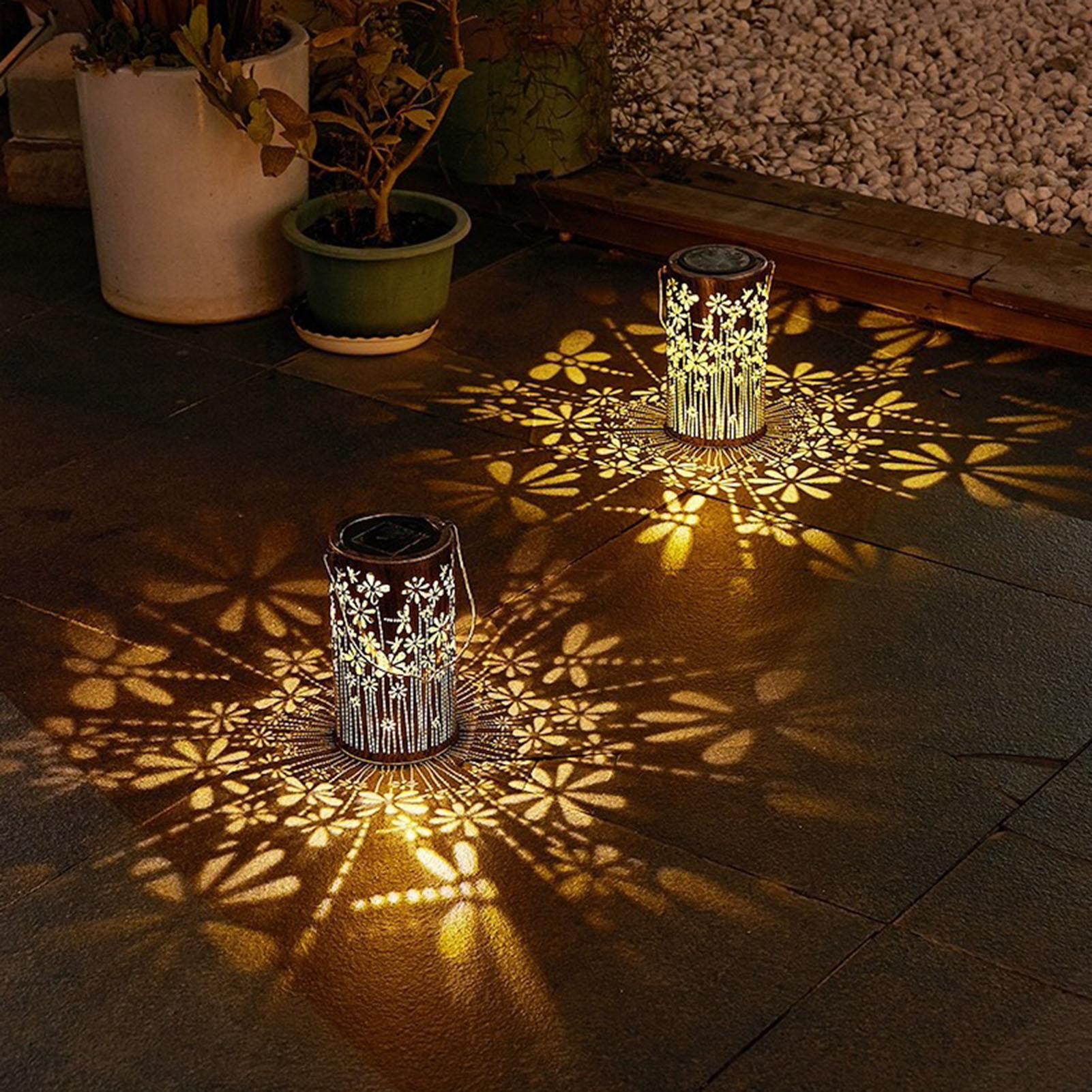 ソーラーハンギングランタン防水フラワーランプ装飾ソーラーライ - Outdoor Lighting And Landscape のレビューと価格