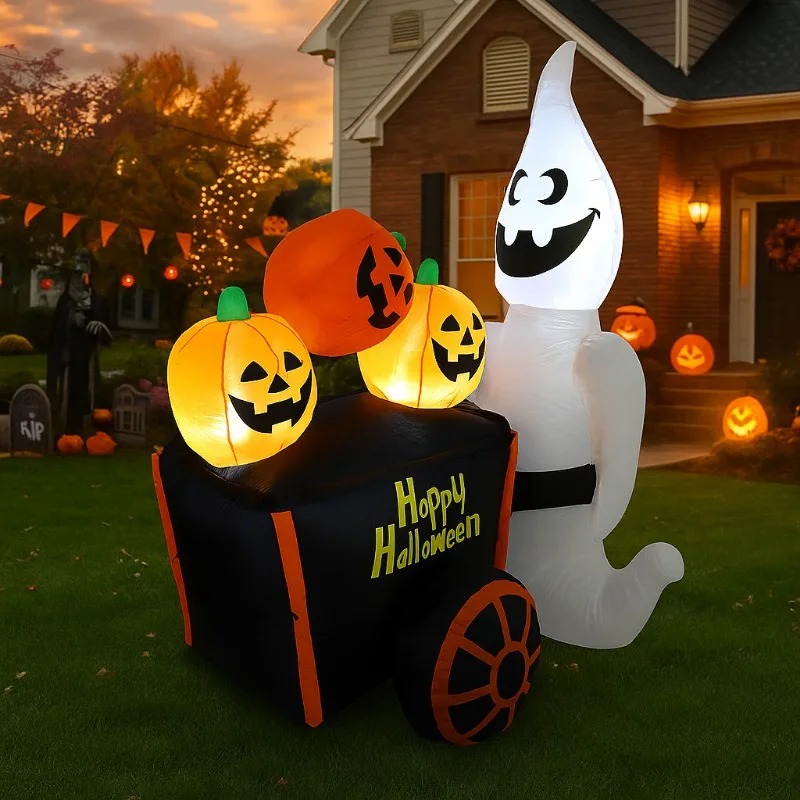 6フィート ハロウィン 屋外 ホリデーデコレーション インフ - Outdoor Lighting Effects のレビューと価格