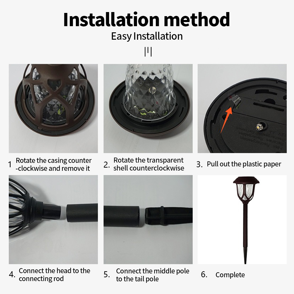 LEDソーラー中庭ランプ屋外防水芝生ライトソーラーガーデンパ - Outdoor Lighting Effects のレビューと価格