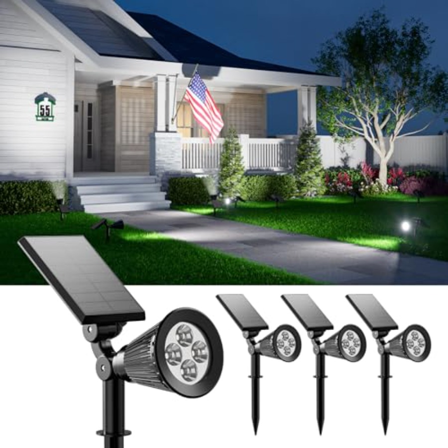 ソーラースポットライト 屋外防水ライト 木、彫像、花、植木鉢 - Outdoor Lighting Waterproof のレビューと価格