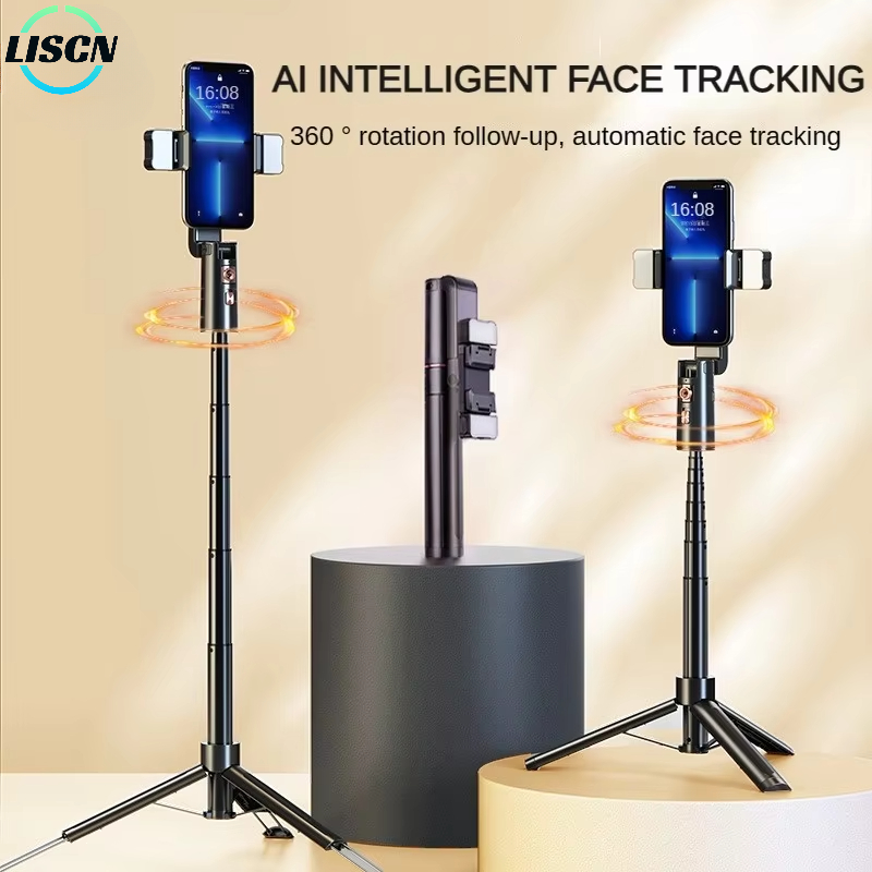 LISCN 拡張可能な自撮り棒自動顔追跡三脚ライト付き 36 - Outdoor Lighting Track のレビューと価格