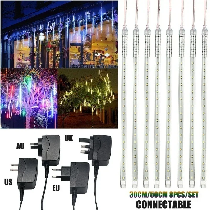 30 センチメートル/50 センチメートル防水流星雨雨 8  - Outdoor Lighting Uk のレビューと価格