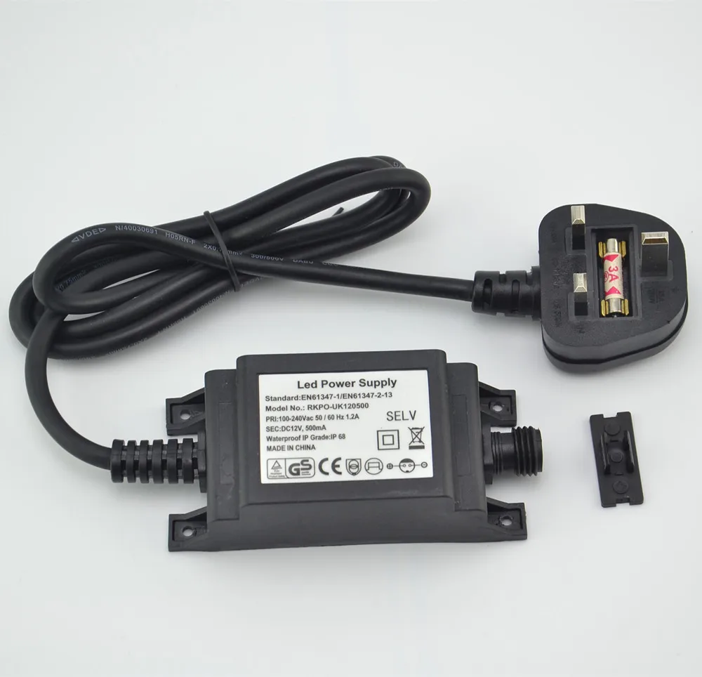 IP68 DC12V 1A 電源ドライバ供給充電器 EU U - Outdoor Lighting Uk のレビューと価格