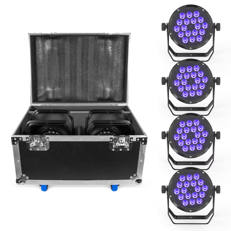 4個セット 18x10W IP65防水 パーライト RGBW - Outdoor Lighting Waterproof のレビューと価格