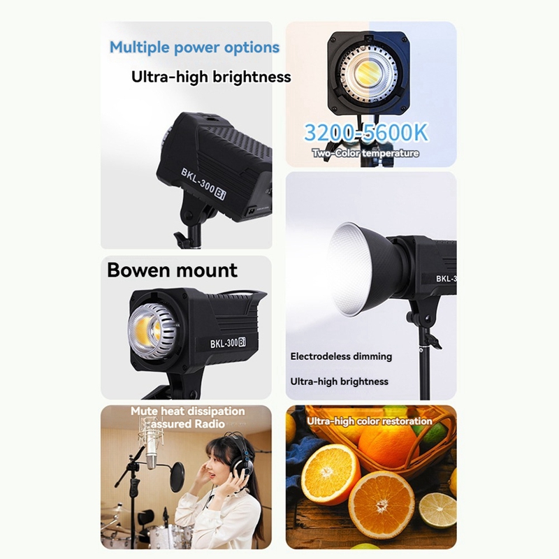 300W Bi LED ビデオライト、ポートレート、屋外写真 - Outdoor Lighting Wireless のレビューと価格