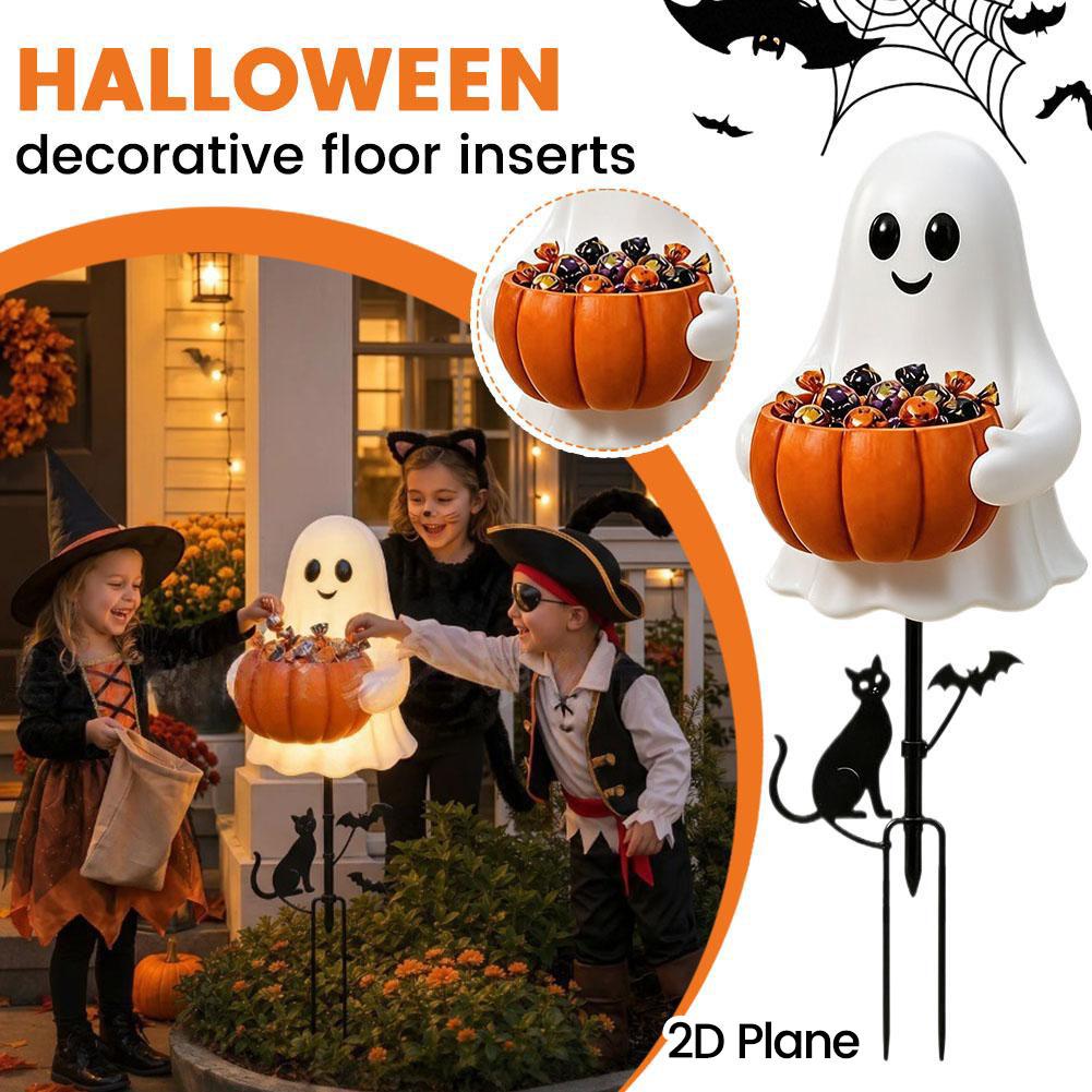2Dハロウィーンの幽霊とカボチャのキャンディホルダー。屋外の - Outdoor Lighting Pathway のレビューと価格
