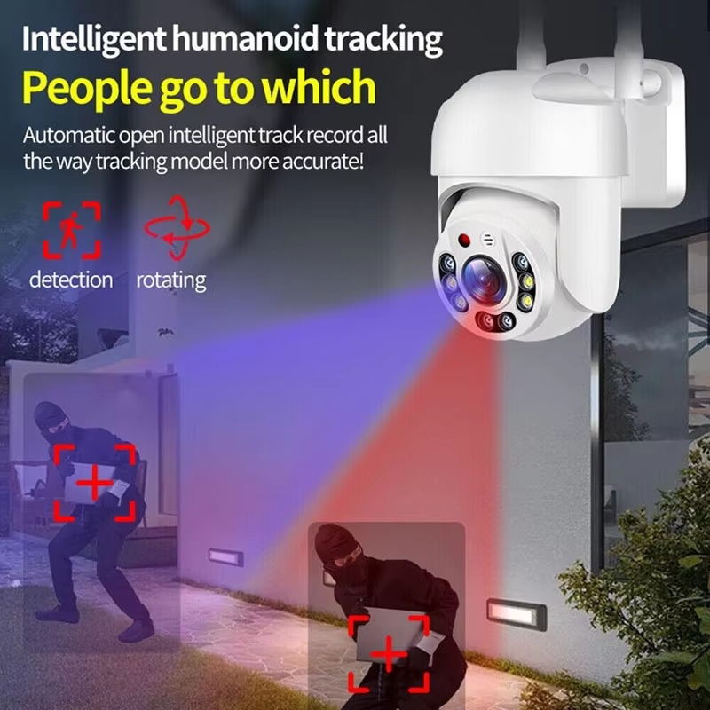 屋外用HD WiFiカメラ360 °   回転式人間追跡機能 - Outdoor Lighting Track のレビューと価格